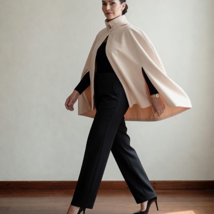 Capa sastrera en suede Chiara Vestimenta