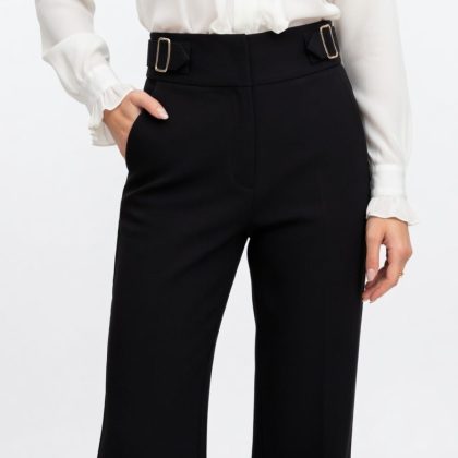 Pantalon sastrero negro. Chiara Vestimenta uruguay
