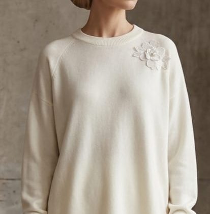 Sueter oversize de punto premium modelo Clara Chiara Vestimenta